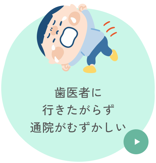 歯医者に行きたがらず通院がむずかしい