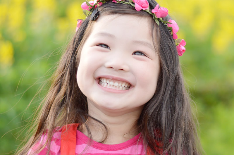 顎の成長を利用して永久歯のスペースを確保できる